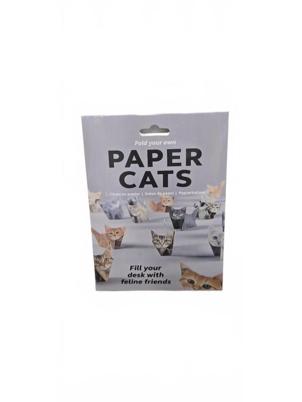 Fold Your Own Paper Cats Kit - Desk Decor Craft